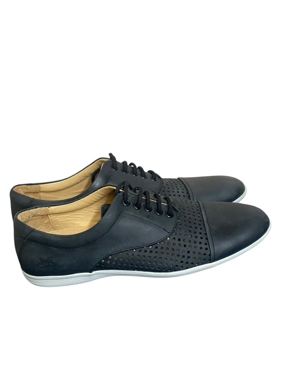 SAOLA SNEAKER DERBY TRAFORATE JOHN FLUEVOG colore nero morbido taglia 10