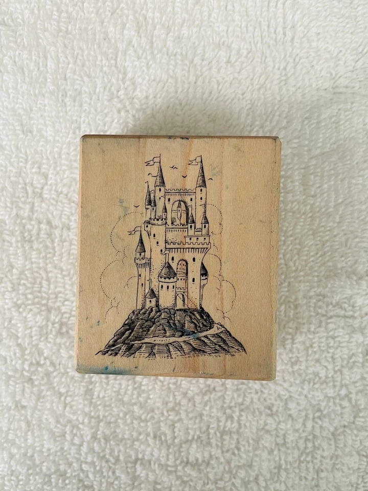 Estampillas de goma Castillo Disney, Blancanieves, Cenicienta con almohadillas de tinta para álbumes de recortes Foto 2 de 4