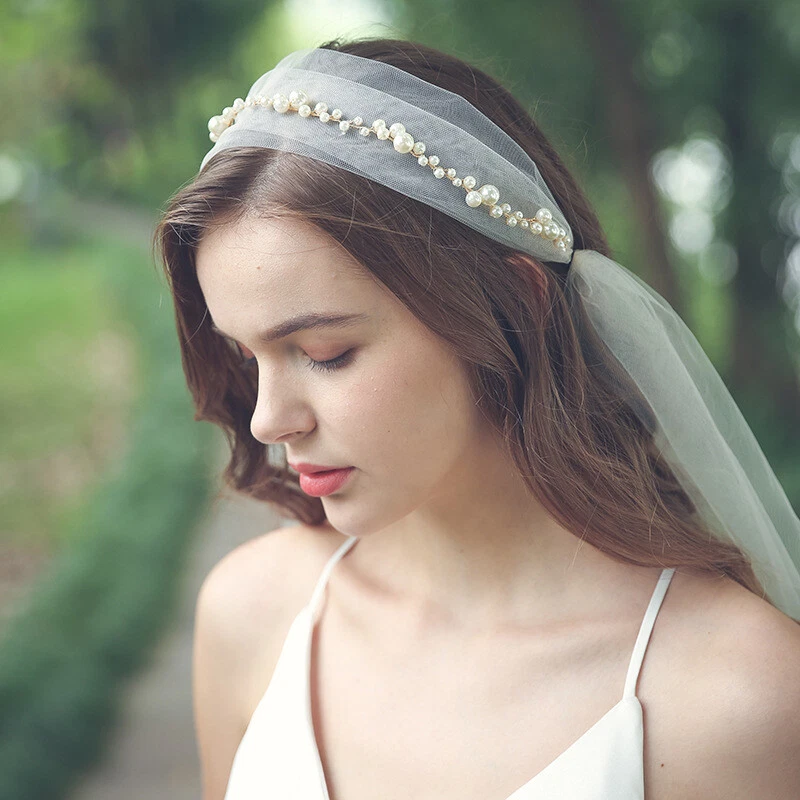 Beautiful bridal hairband  Bridal hair veil, Wedding hair