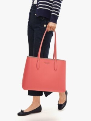 NWB Kate Spade All Day Large Tote Peach Melba Leather PXR00297