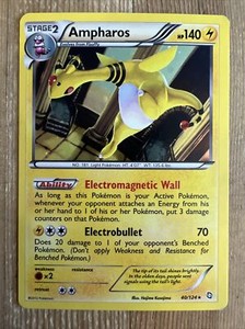 Ampharos - Cosmos Holo Rare 40/124 - Dragons Exalted BW 2012 - Pokemon Card - MP