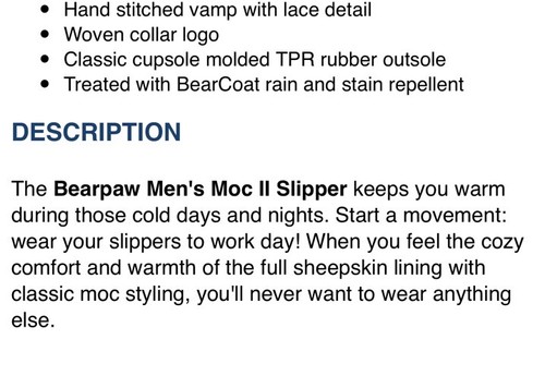 New BEARPAW Men Moc II Black Multi Red Plaid Slip On Slipper Shearling Lined 10 - Picture 6 of 10