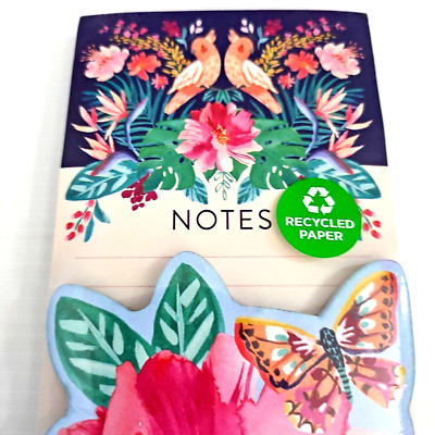 Clementine Floral Tall 10'' x 4'' 100 Page Magnetic Notepad & 6''x3.5'' Memo Pad