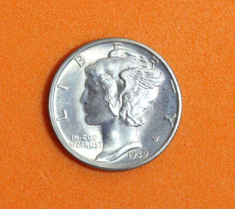 1939-D Mercury Silver Dime #P04850