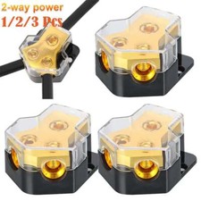 Car Audio Splitter Amp Power 0/2/4 Gauge In 4/6/8 Gauge Out Distribution Block