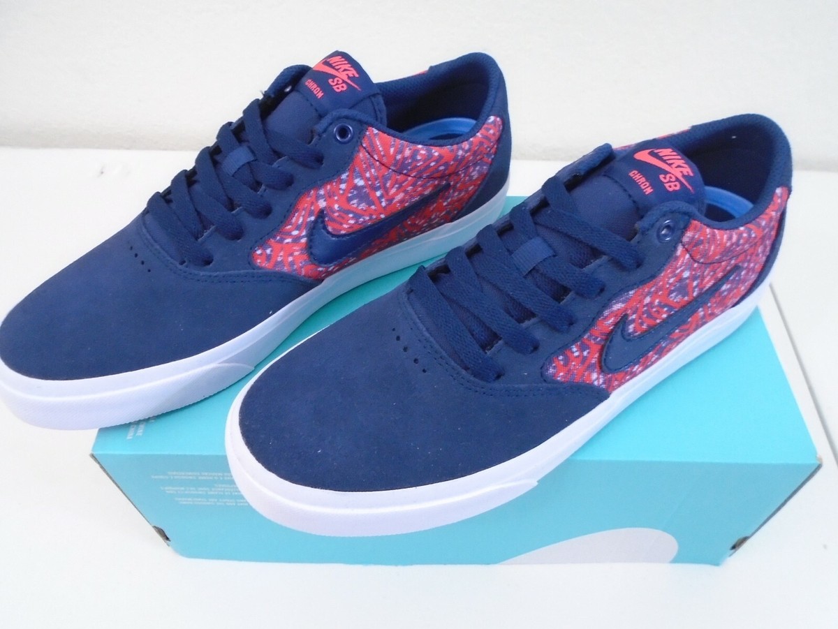 Nike SB CHRON SLR Premium CK0980 400 Skate Shoes Navy Blue Mens