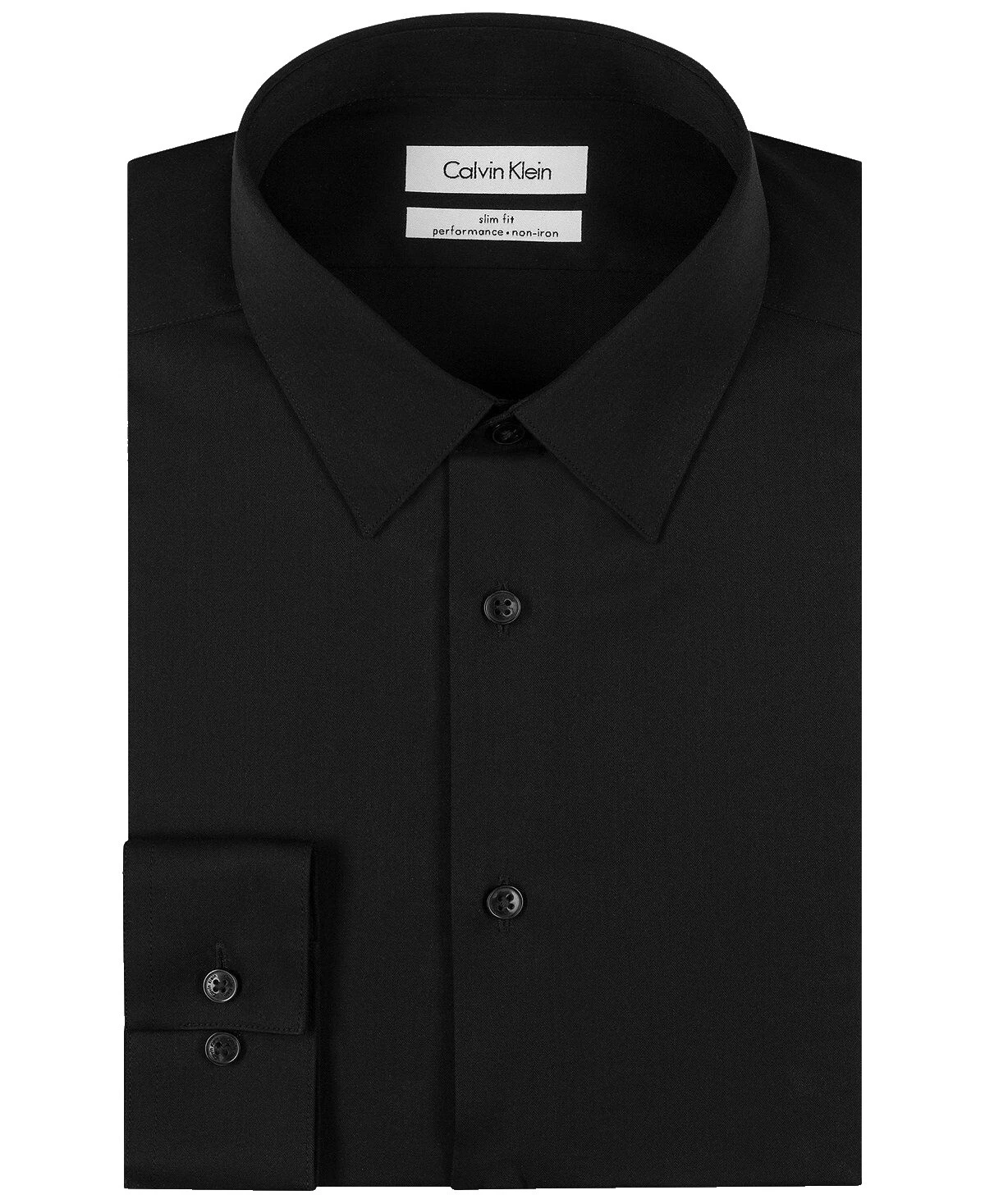 Camisas de vestir negro Calvin Klein para hombres