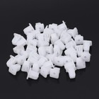 <!--F#f_0-->50 Pcs White Square Car Body Plastic Push Pin Rivet Fasteners Trim Moulding Clip<!--F/-->