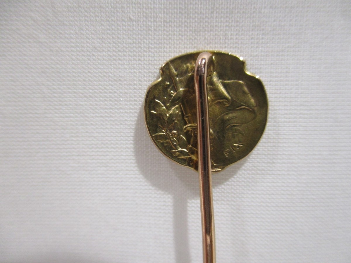 MÉDAILLE ANCIENNE JEANNE D'Arc Art Nouveau en argenterie signée EUR 10,00 - FR
