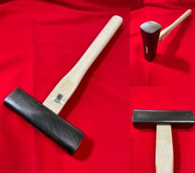 Japanischer Hammer Vierkant Genno Tenryu schwarzes Finish 675 g mit Griff 天龍