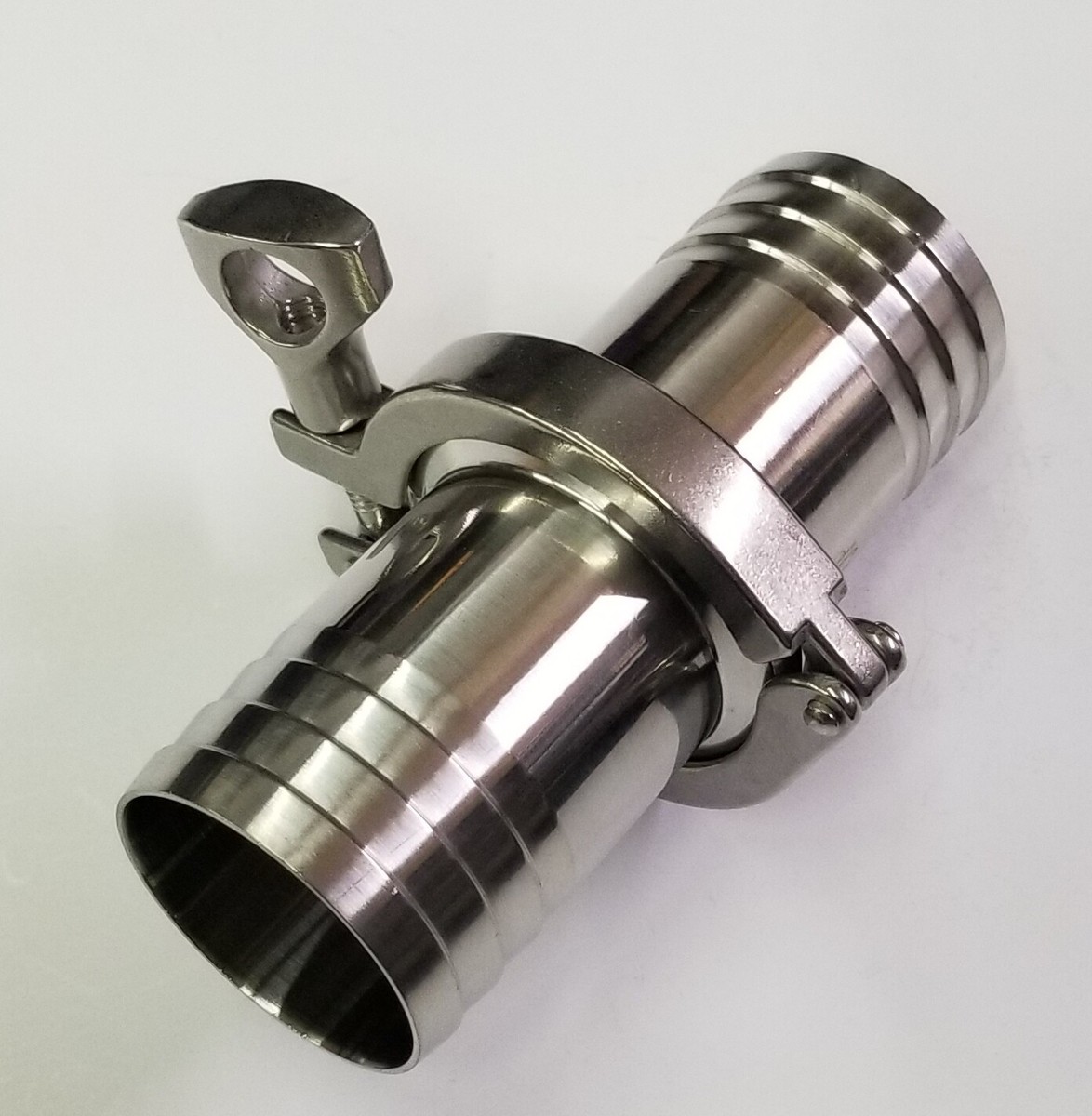 Morsetto Triplo Inox TCASY125L Per Saldatura Tubi Da 1 1/4" O.D. - Nuovo, Marca TIB, Perfetto Per Impianti Industriali