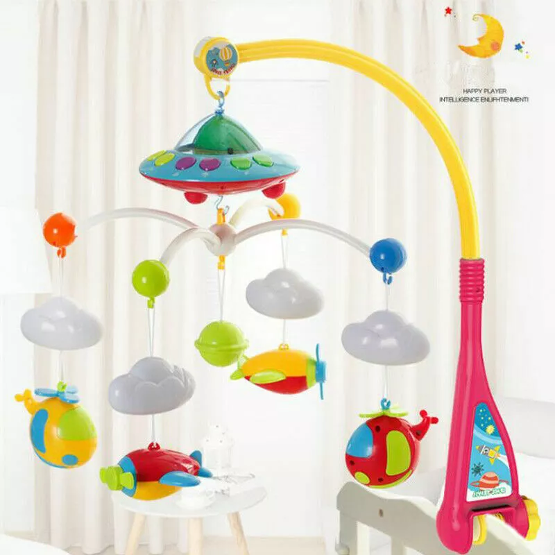 108 Song Baby Musical Crib Mobile Bed Bell Toys Hanging Rattles