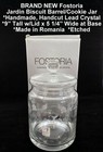 BRAND NEW FOSTORIA JARDIN BISCUIT BARREL   COOKIE OR CRACKER JAR — photo 1