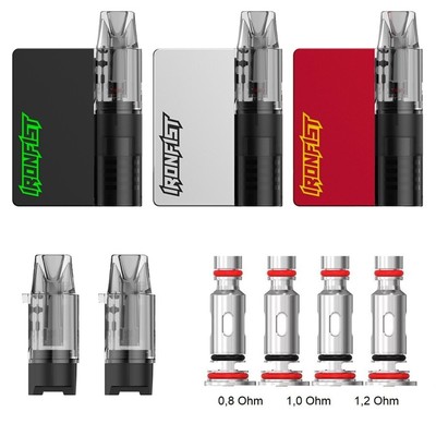 Uwell Caliburn Ironfist L 2,5ml 690mAh E-Zigarette optional 2er Pack Pods