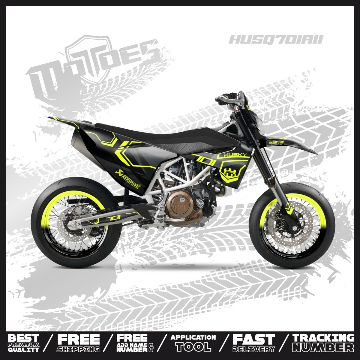 Modeer Leviers Court Frein/embrayage Aluminium Pour Husqvarna 701 Supermoto/Enduro 2017-2020 - Noir - 7