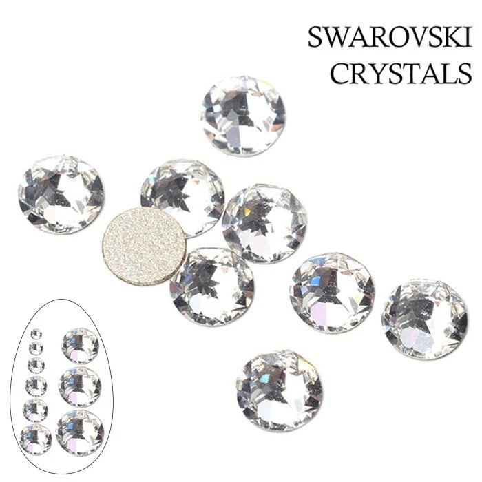 Swarovski crystals CLEAR flat back stones gems rhinestones for design 30  piece