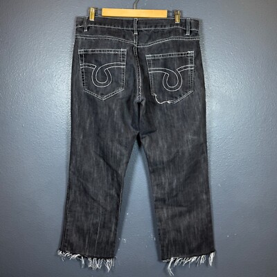 Avirex 36/34 men's dark grey Y2K baggy vintage denim jeans | eBay