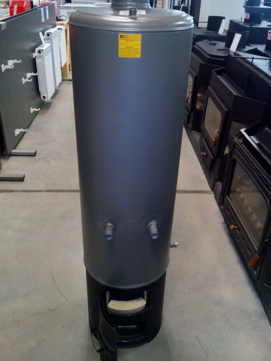 Solid Fuel Water Heater Floor Mount Vertical Wood Burning Boiler SILISTRA  80 Ltr | eBay