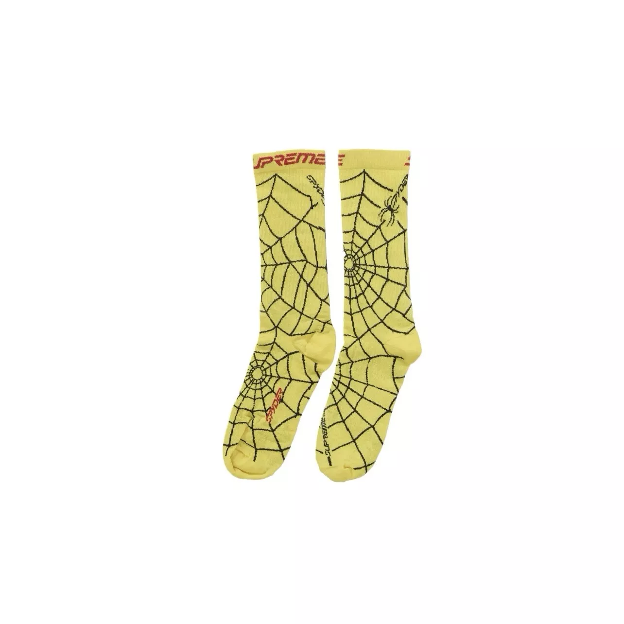Lot de 1 chaussettes Supreme Spyder Crew jaune taille : L/XL