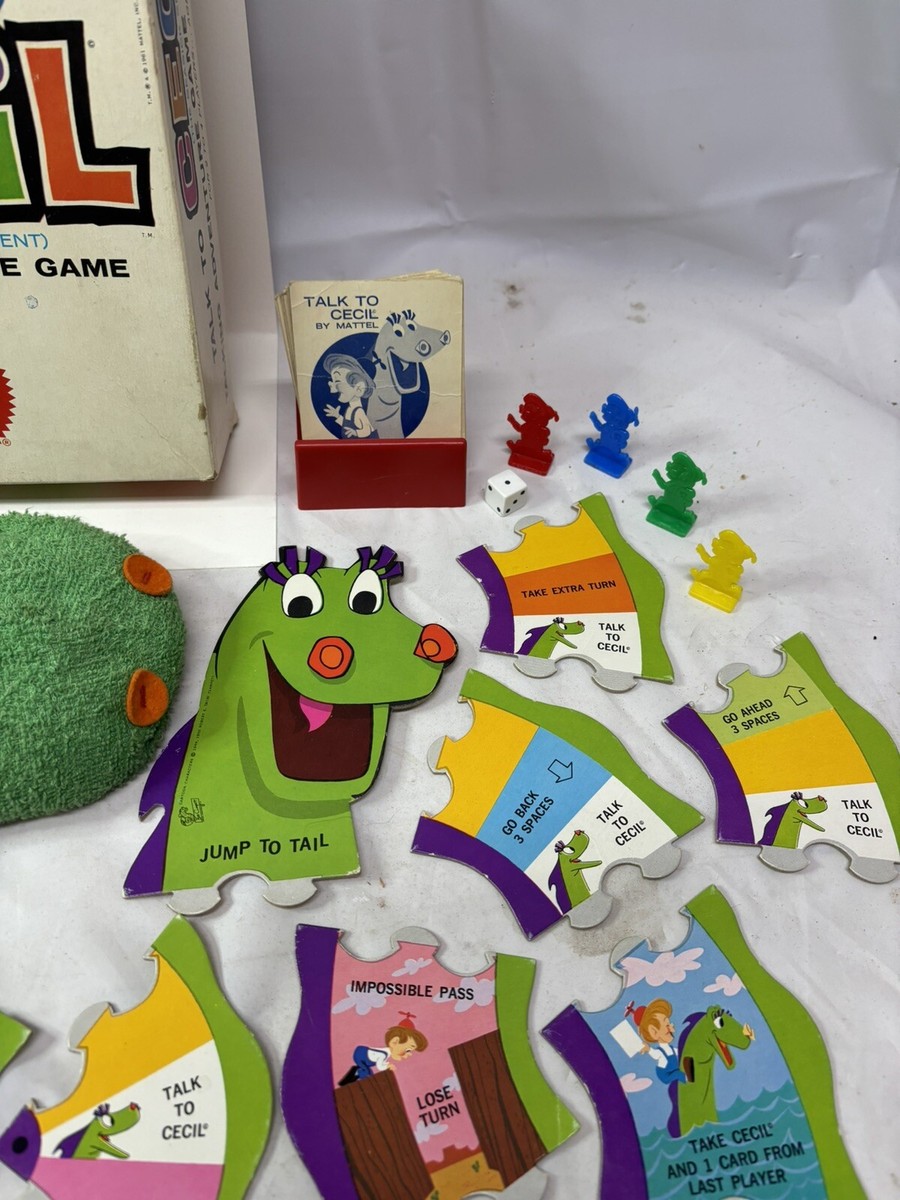 Vintage 1961 Mattel Talk to Cecil Seasick Sea Serpent Adventure