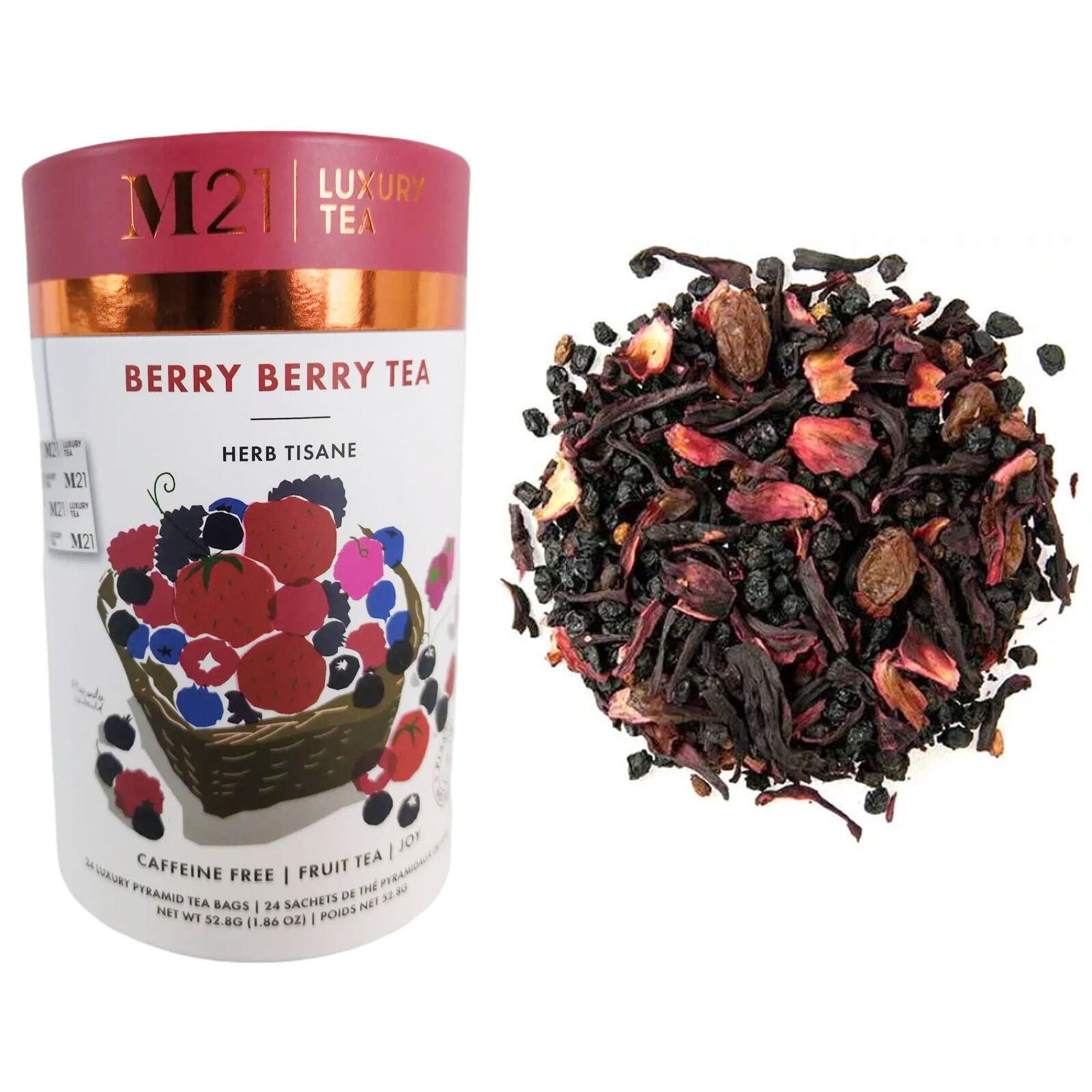 Co Berry Berry Fruit Caffeine-free, 24 Pyramid Teabags Herba