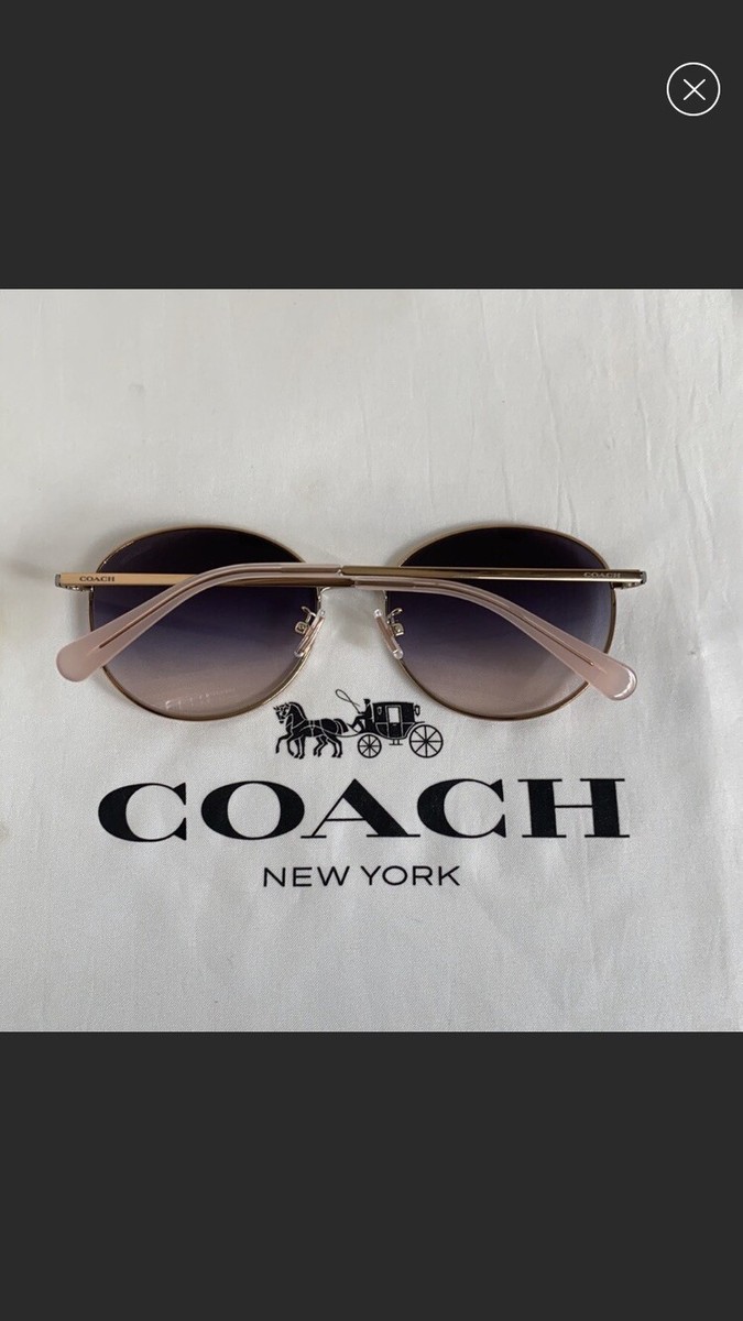 Coach 100% UV protection Lia Round Sunglasses C3482 Violet  display picture 2