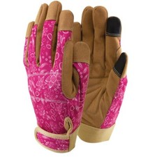 Town & Country Lux-Fit Womens Gloves - Blue/Teal/Pink - Small/Medium