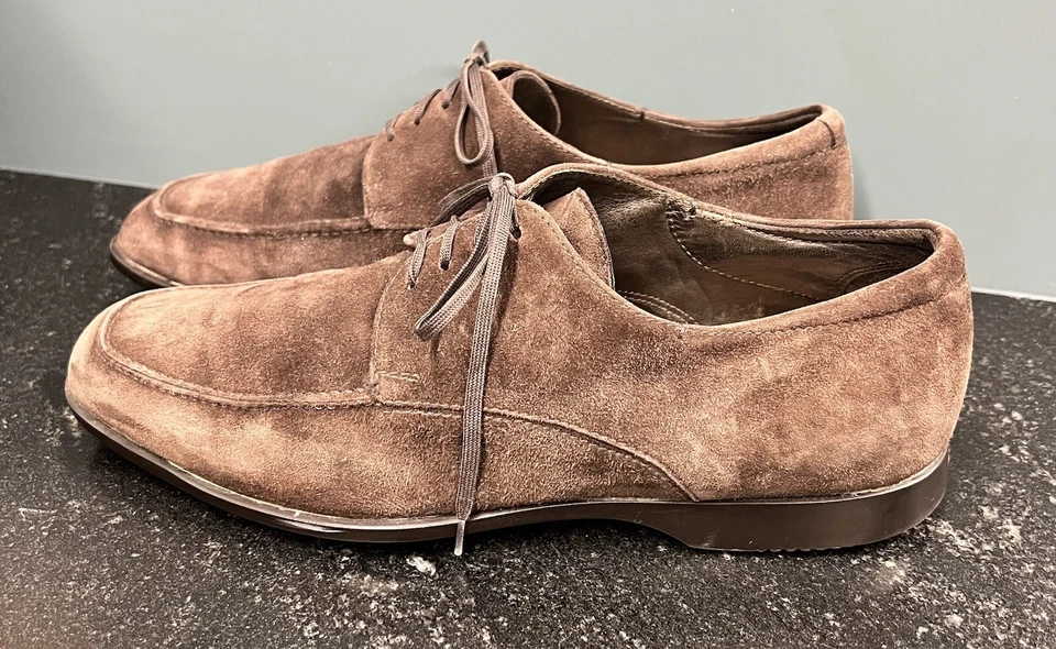 Para Hombres Fratelli Rossetti One Marrón Gamuza Vestido Informal Con Cordones Zapatos Oxford 9.5 Foto 2 de 4