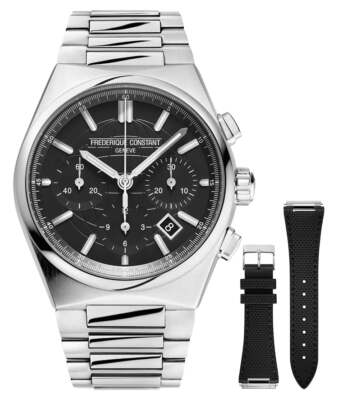 Frederique Constant Highlife Automatik-Chronograph Stahl Herrenuhr FC-391B4NH6B