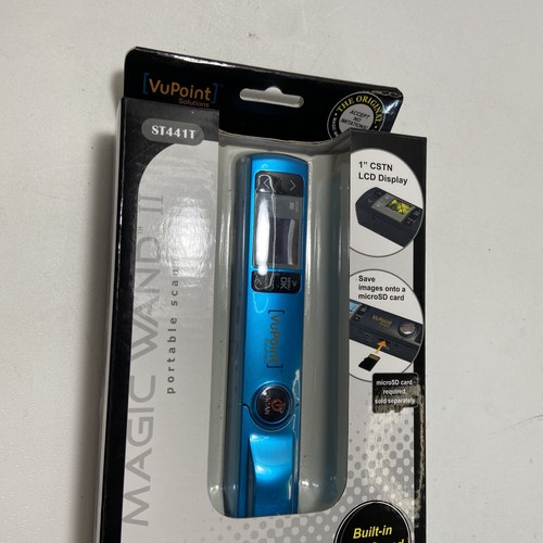 VuPoint Solutions Magic Wand II Portable Handheld Scanner Blue st441t - Picture 5 of 6