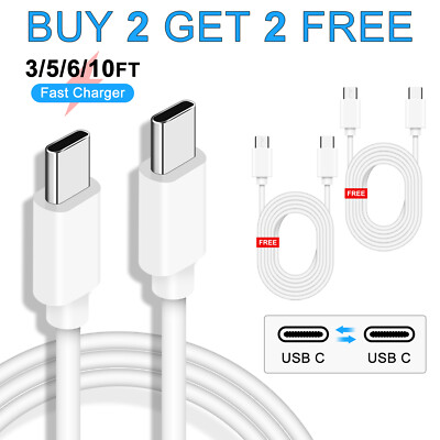 For Samsung Phone 5G Fast Charger USB-C to Type-C Cable PD Data Cord  3/5/6/10FT