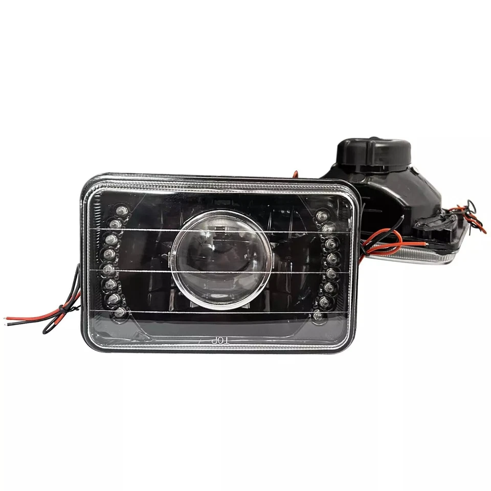 4 piezas para Chevrolet Camaro Z28 1982-1992 4x6" LED halo faros DRL haz sellado Foto 3 de 4