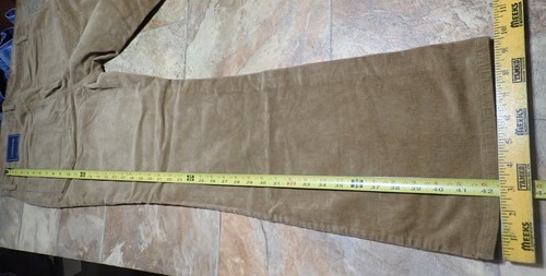Lot of 2 NWT Lands End Cotton Pants, Women Sz 14x31, Flared Leg, Cord, Chino - Picture 8 of 17