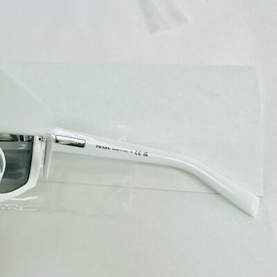 PRADA SYMBOLE Runway White Futuristic Rectangle Unisex PR 24YS