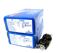 LOT OF 20 NEW LEVITON CR20 DUPLEX RECEPTACLE