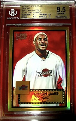 【希少】2005-06 Topps Chrome LeBron James 14/25 Lebron James 2005-06 Topps Chrome Gold Refractor BGS