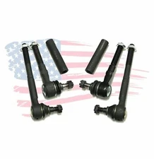 6 Pc Steering Kit Inner & Outer Tie Rod Ends Adjusting Sleeves for F-150 F-250