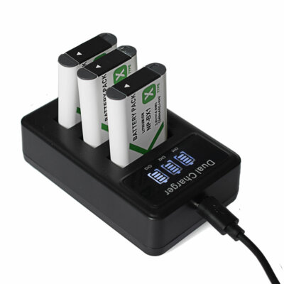 3X NP-BX1 X Type Battery & Charger For Sony DSC-RX100 RX1 HDR-AS15 AS10 HX300