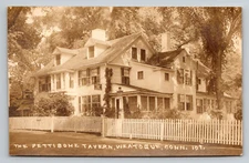 Weatogue Connecticut The Pettibone Tavern CT RPPC Postcard