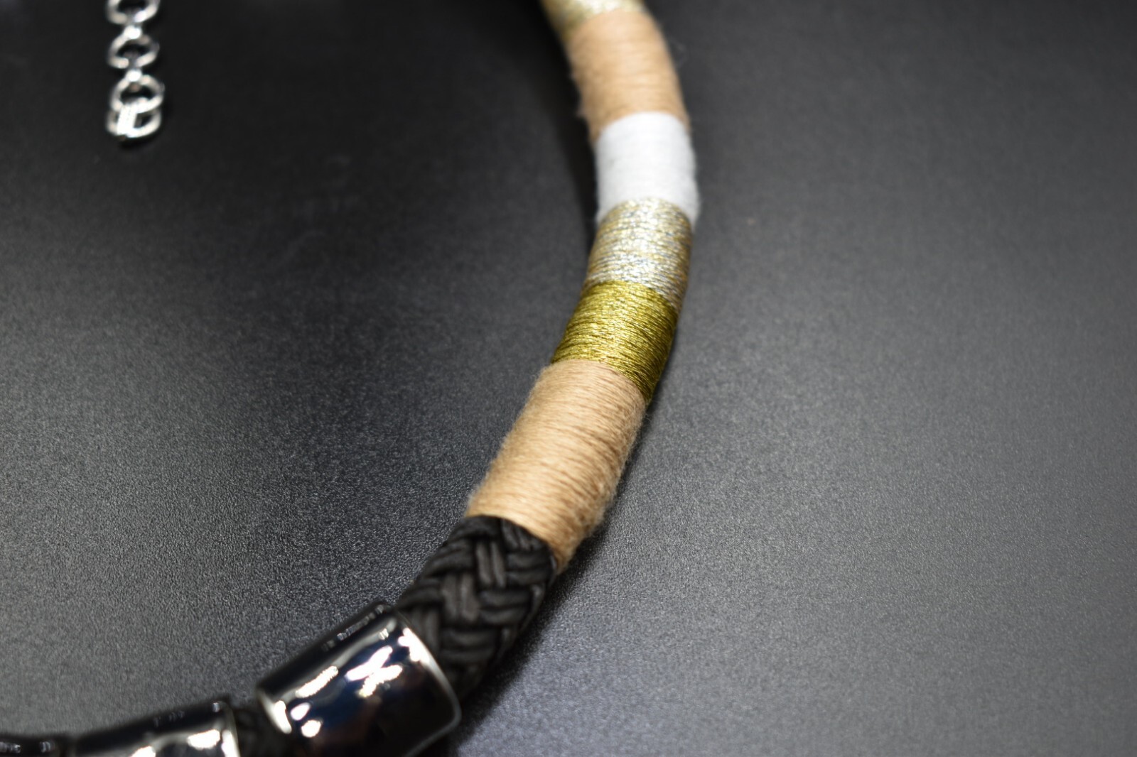 J. CREW THREADED CHOKER STATEMENT NECKLACE MULTIC… - image 6