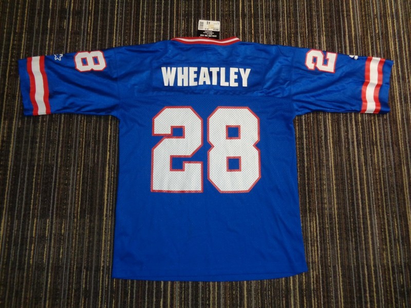 NWT TYRONE WHEATLEY #28 NY NEW YORK GIANTS STARTER NFL GAME FOOTBALL JERSEY SZ M