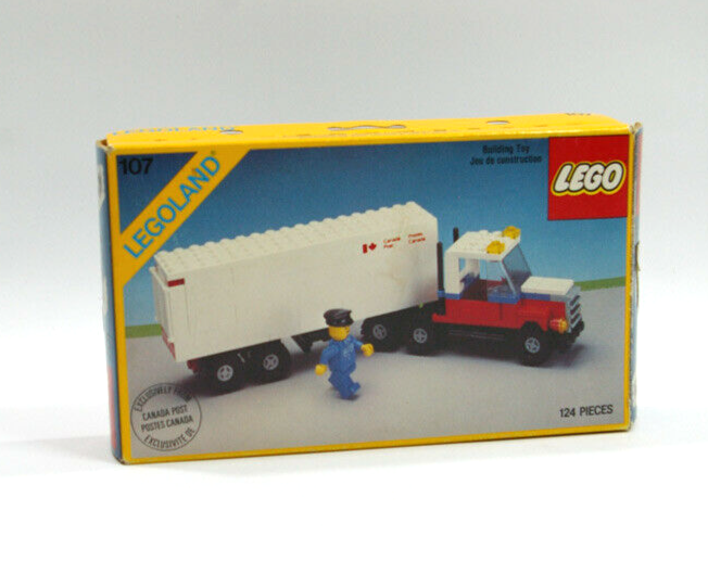 LEGO Town 107 Canada Post Mail Truck Vintage Original MISB