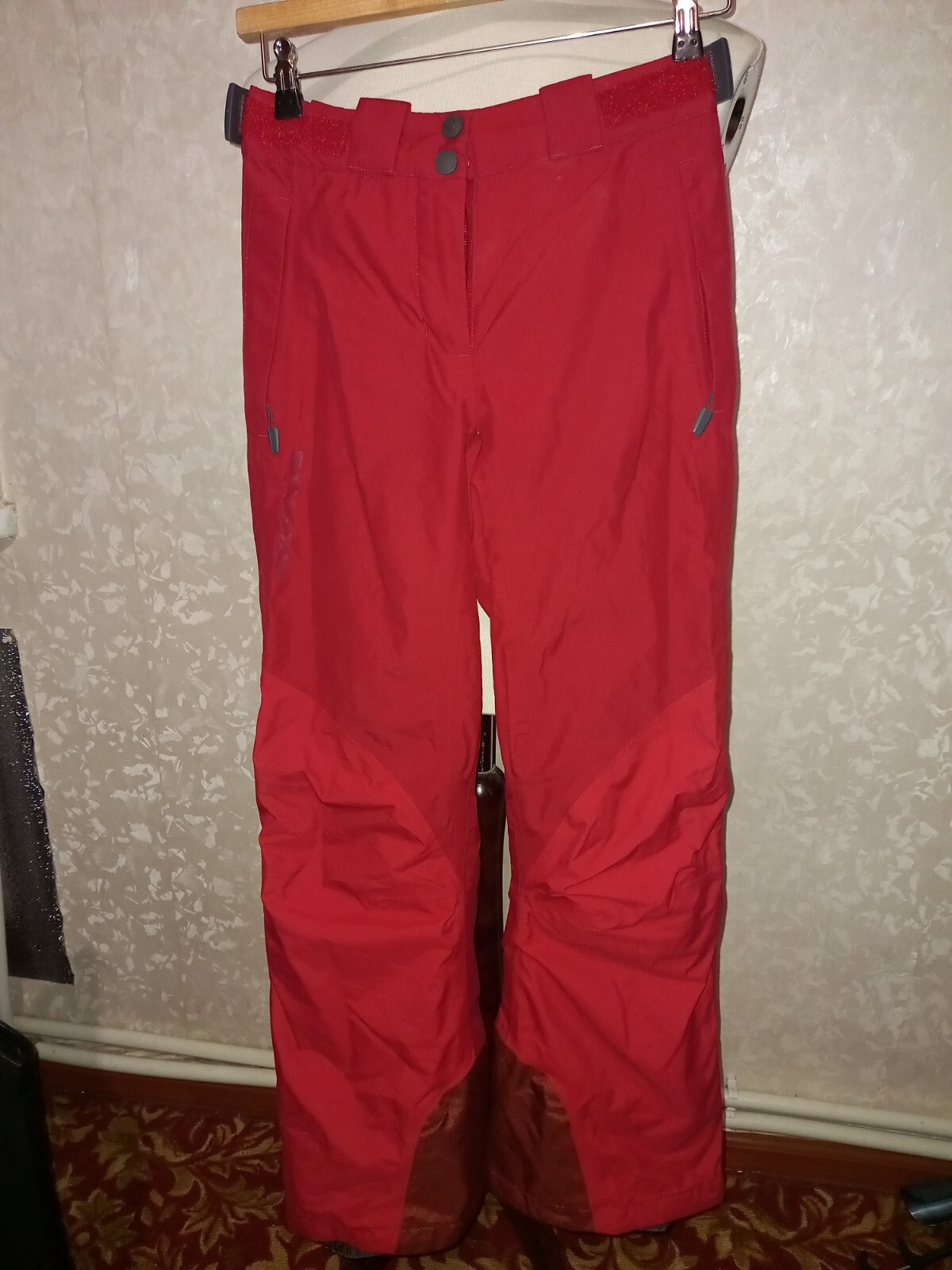 Salomon Gore tex Pantaloni Invernali Sci Rosso Neve Us 4 Uk 8 I 40 FR 36