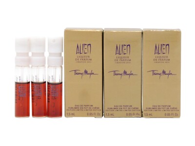 THIERRY MUGLER ALIEN LIQUEUR DE PARFUM CREATION 2013 1.5ml x 3 PERFUME SAMPLES
