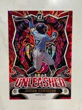 JUNIOR CAMINERO Rays 2024 Donruss Baseball Unleashed RED Xplosion # 66/99