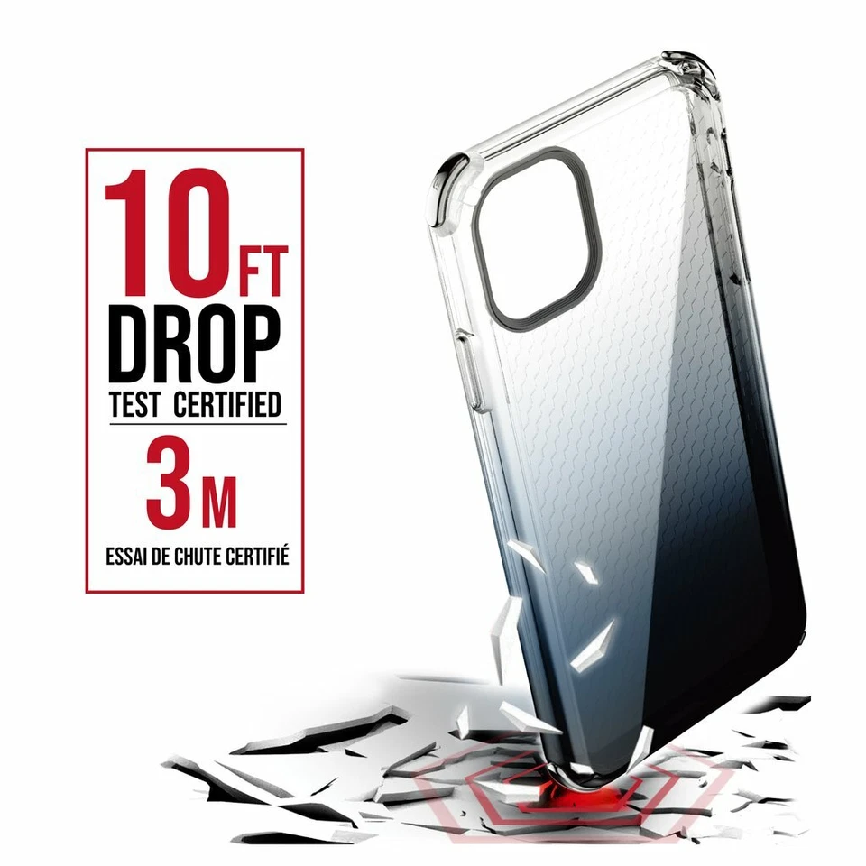 iPhone 11 Pro Clear Black Ballistic Jewel Spark Slim fashionable hex pattern - Image 3 of 4