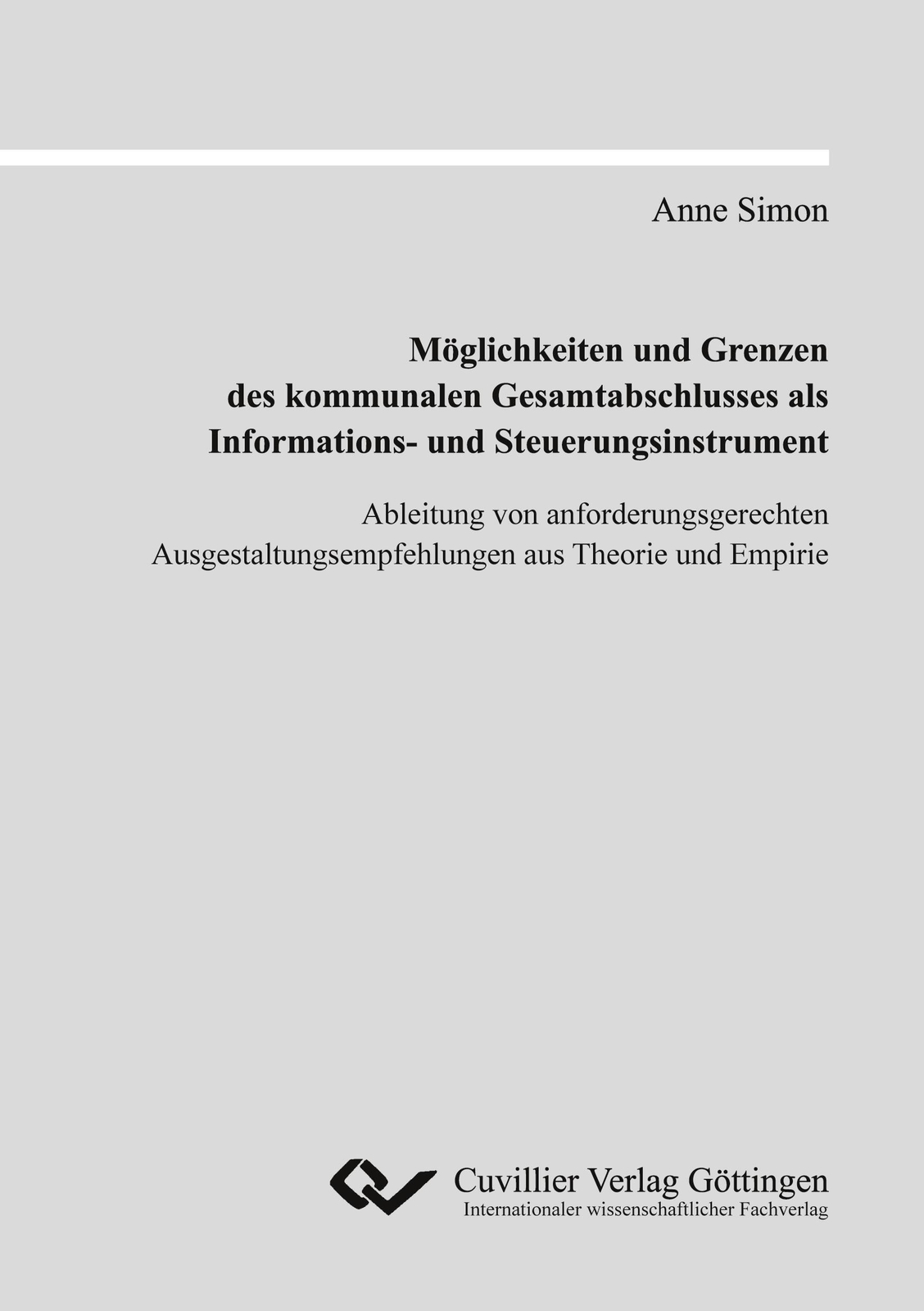 Thumbnail - Möglichkeiten Und Grenzen Des Kommunalen Gesamtabschlusses Als