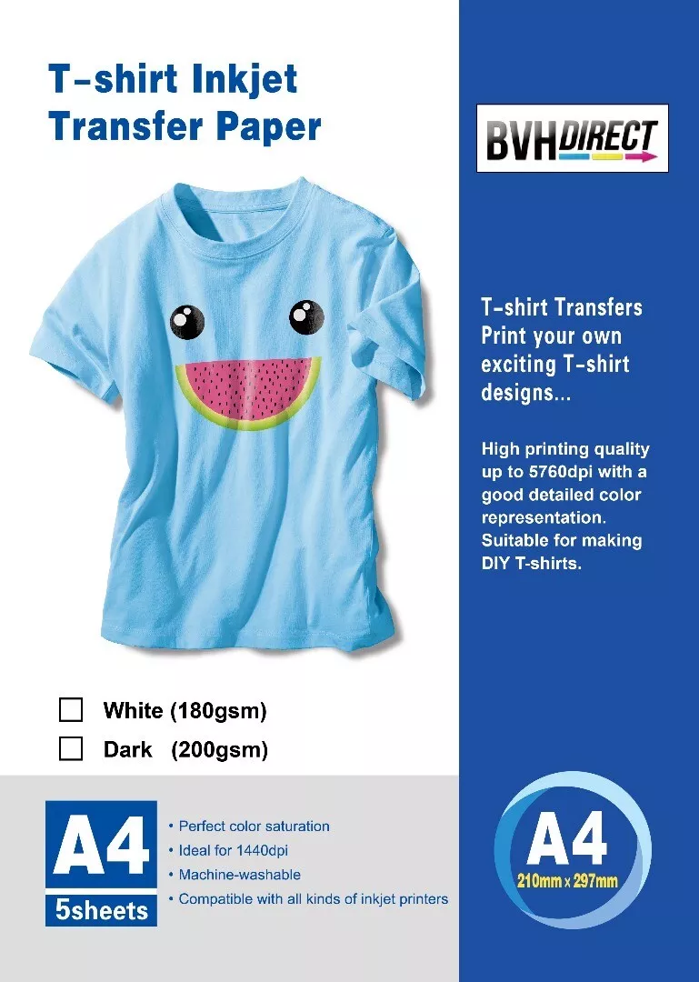 Transfer paper 2024 t shirt printing