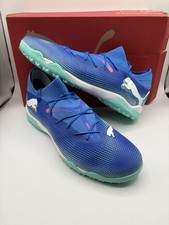 New Puma Future 7 Match Turf TF Soccer Shoes Blue Teal Pink Men's Size 12