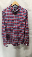 Mens Nautica Size XL Classic Fit Red Plaid Long Sleeve Button Up Shirt